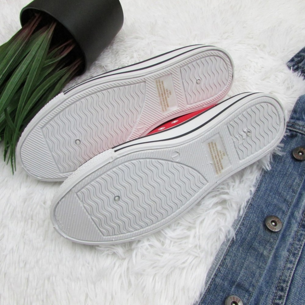 Streetwear Society Low Top Red Canvas Sneakers - Picture 6 of 6